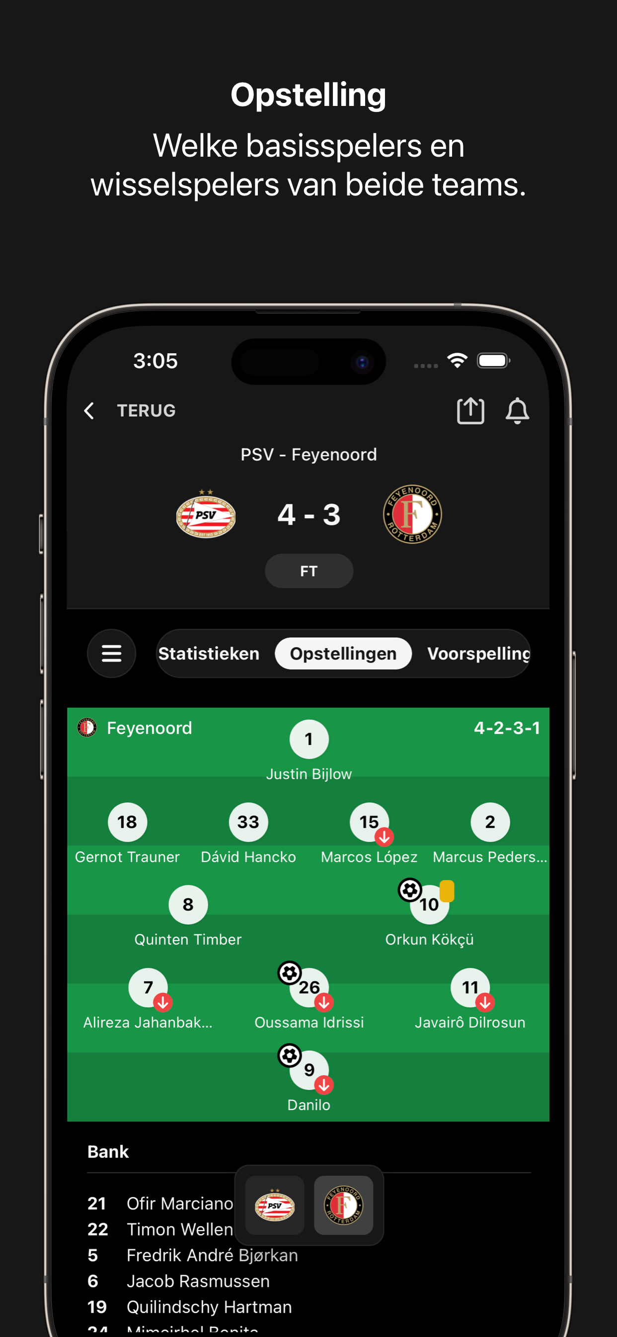 Scoreify: Voetbal Uitslagen screen #6