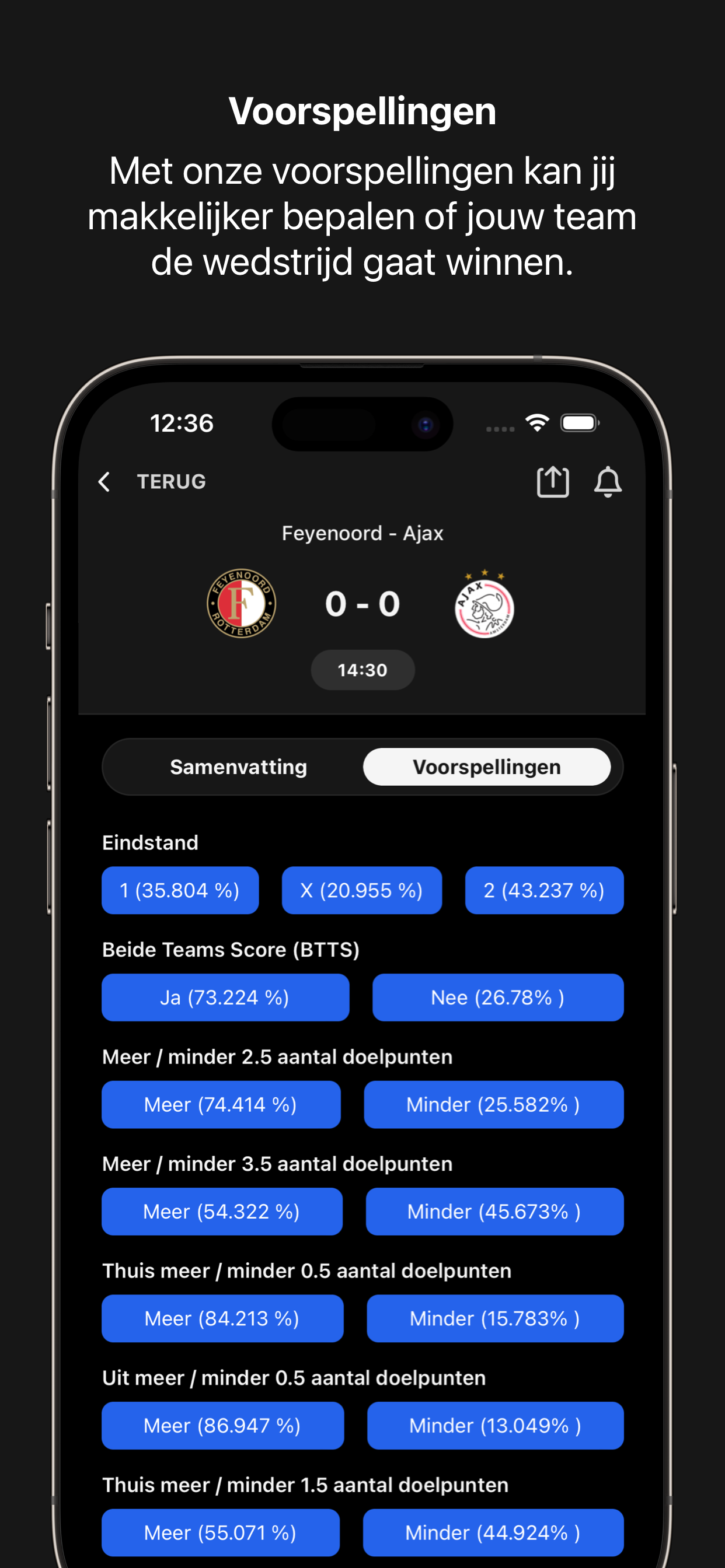 Scoreify: Voetbal Uitslagen screen #9